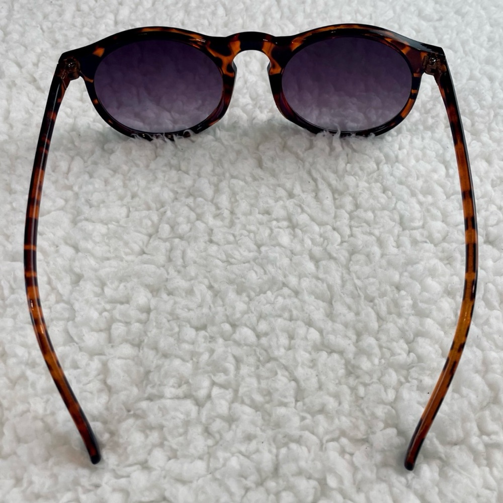 Tortoise Shell Sunglasses with Purple Lenses - Picture 8 of 16